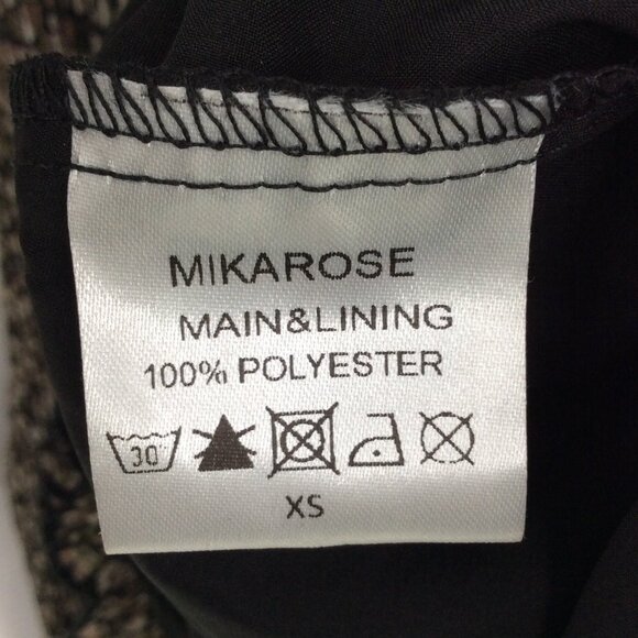 Mikarose Dress XS Calico Floral Cottage Core Ruffle Henley Smocked Modest - Picture 9 of 9